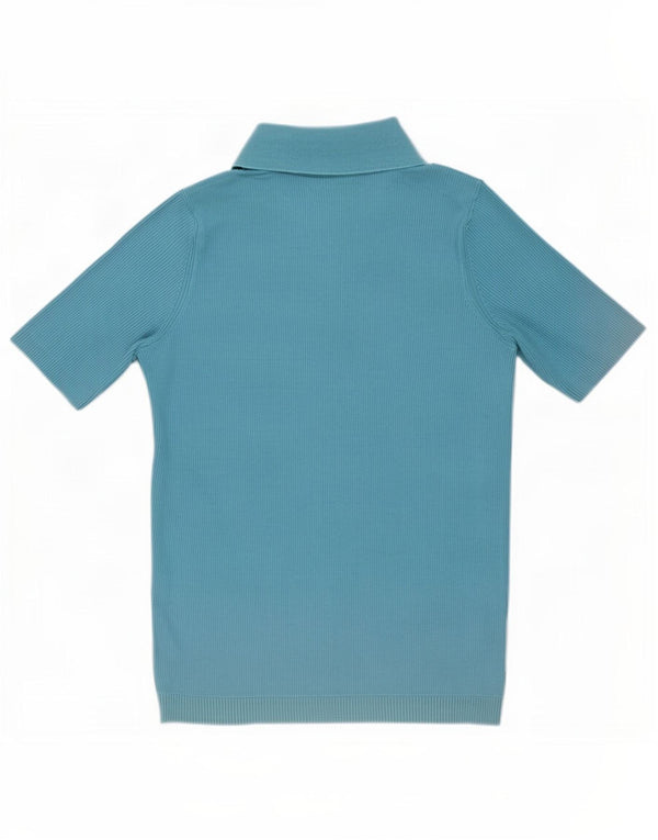 Marks & Spencer Polo de manga corta para mujer UK 42 Algodón azul medio