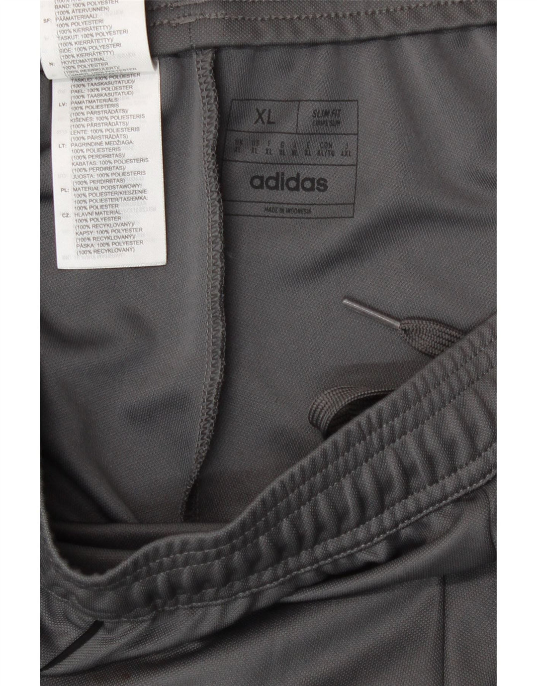 Adidas Pantalones De Chándal Slim Fit Hombre XL Gris Poliéster