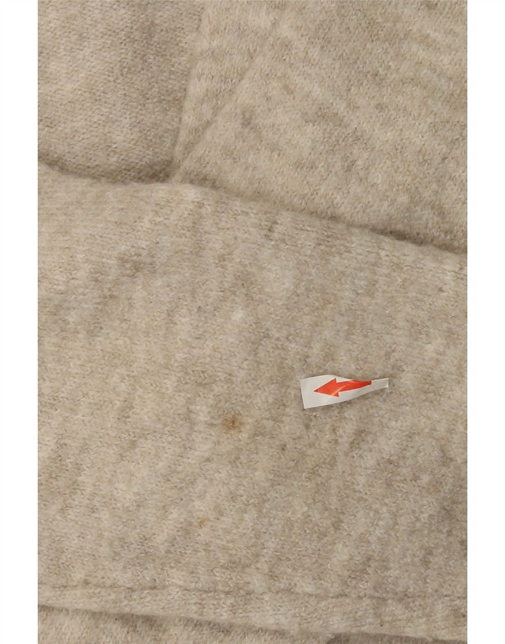 Zara Mujer Suéter Cárdigan Extragrande Reino Unido 10 Pequeño Gris Moteado