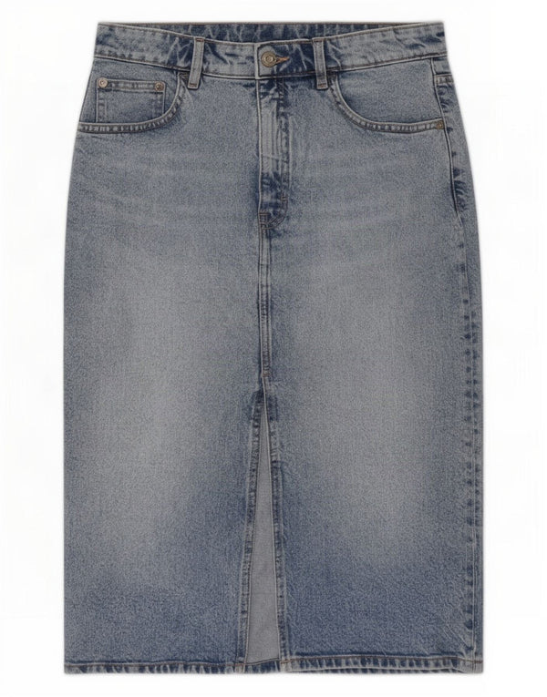 Zara Mujer Falda Vaquera Mediana W28 Azul