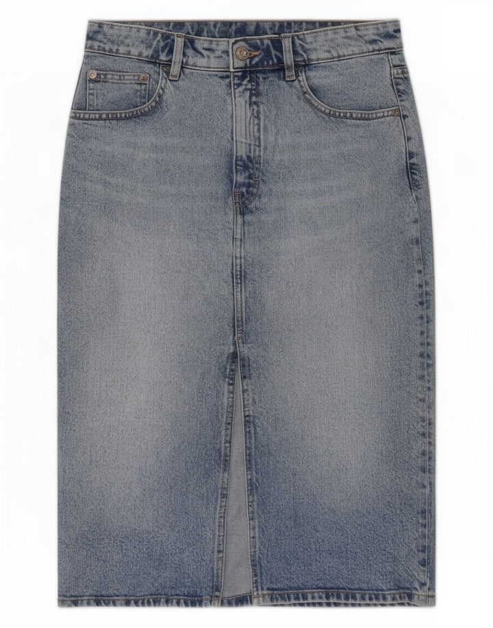 Zara Mujer Falda Vaquera Mediana W28 Azul
