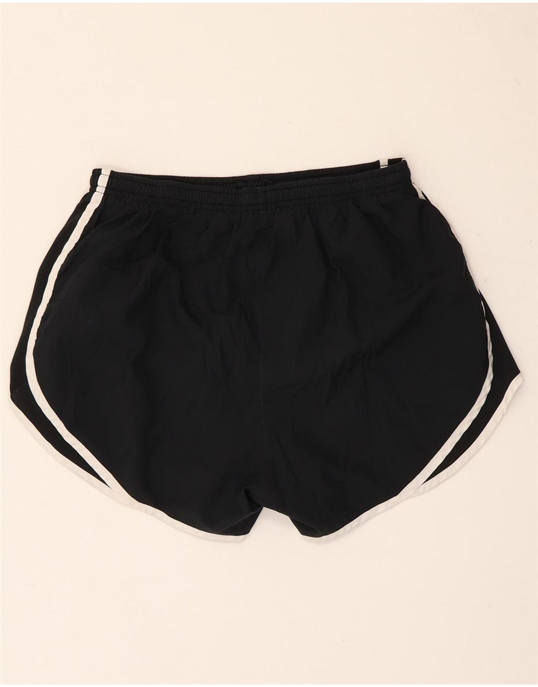 Nike - Pantalones cortos deportivos Dri Fit para mujer, talla 10, poliéster negro pequeño