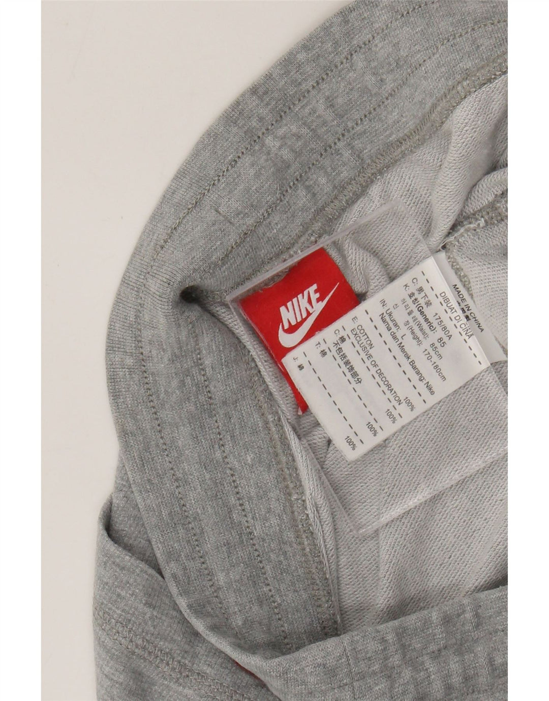 Nike - Pantalón de chándal para niño, 13-14 años, talla grande, algodón gris