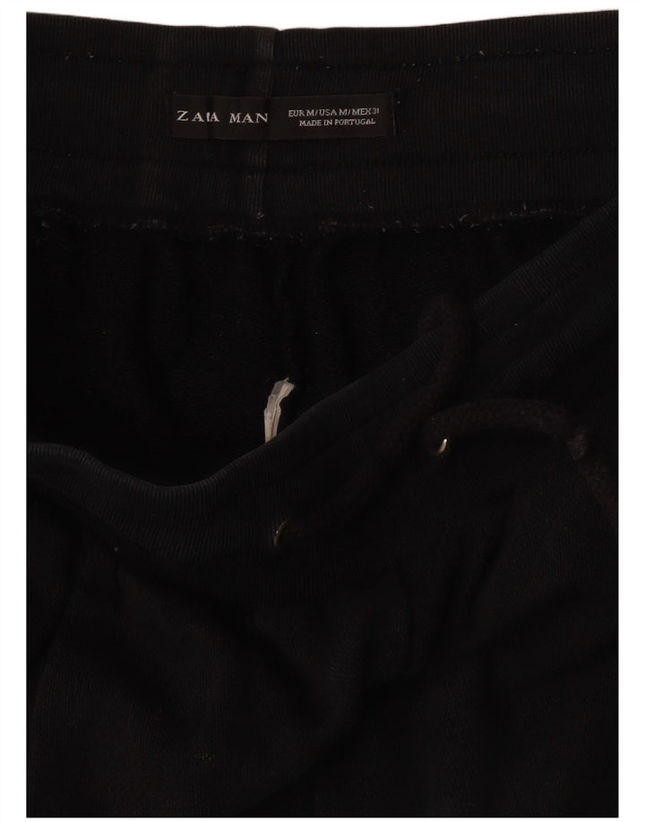 Zara Hombre Bermudas Sport Shorts Medium Negro
