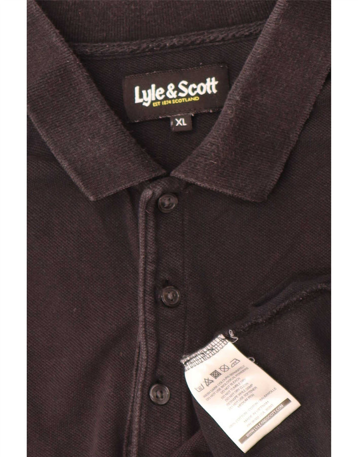 Lyle & Scott Polo Hombre XL Algodón Negro