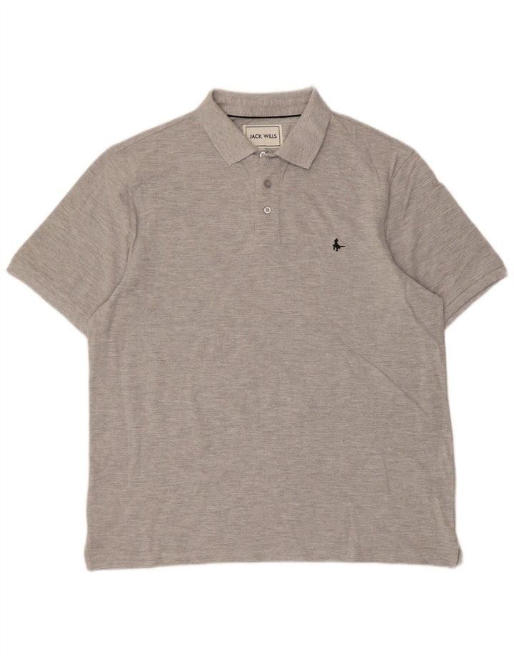 Polo Jack Wills Hombre XL Algodón Gris