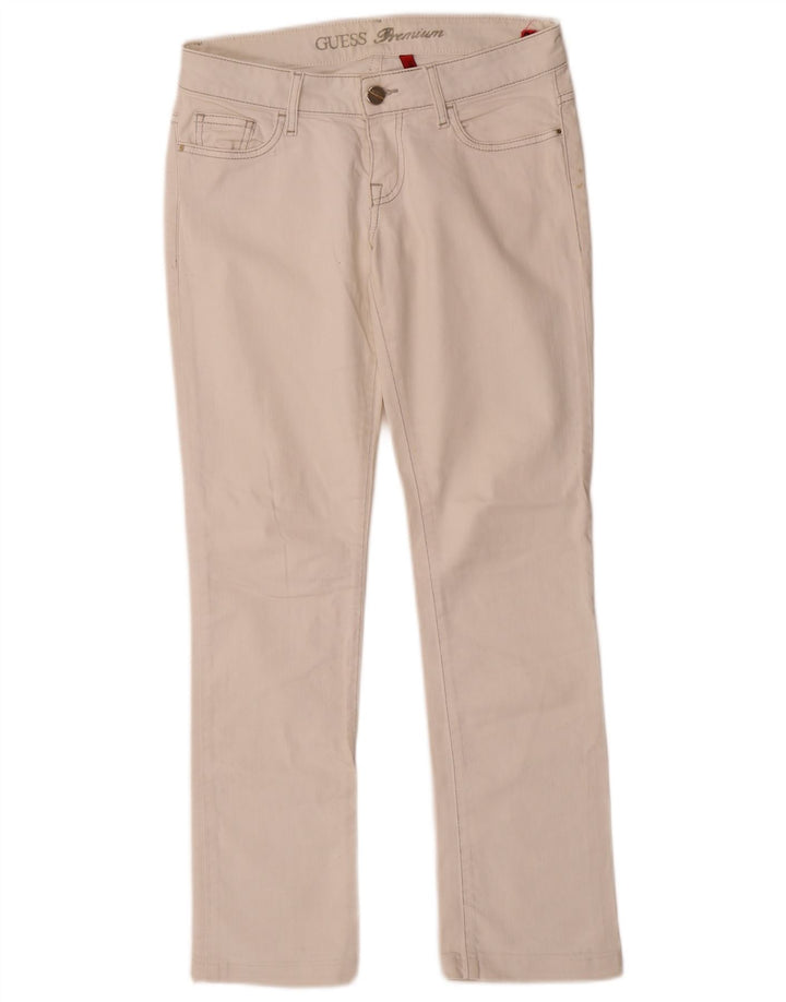 Vaqueros Guess Mujer Stretch Slim W27 L28 Algodón Blanco