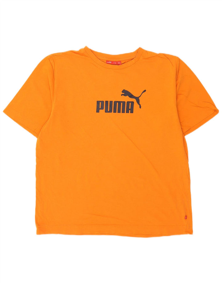 Puma - Camiseta gráfica para hombre, talla grande, color naranja