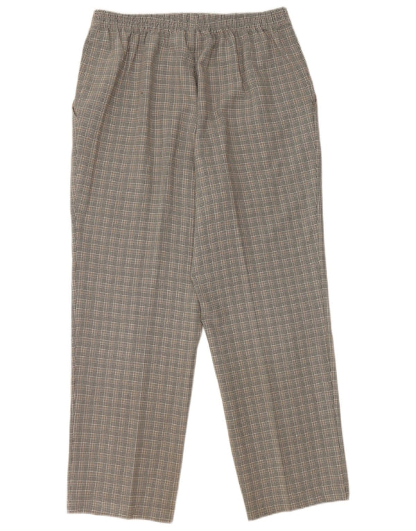 Marks & Spencer Pantalones Casuales Cortos para Mujer UK 14 Large W32 L26 Black Check