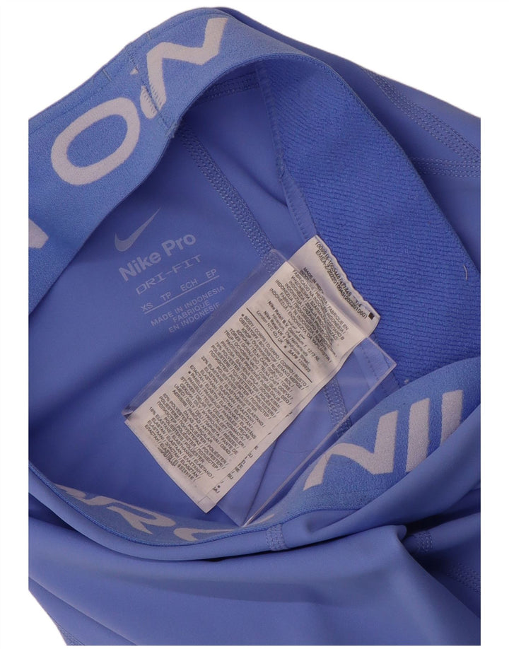 NIKE Leggings gráficos Dri Fit para mujer UK 6 XS Poliéster azul