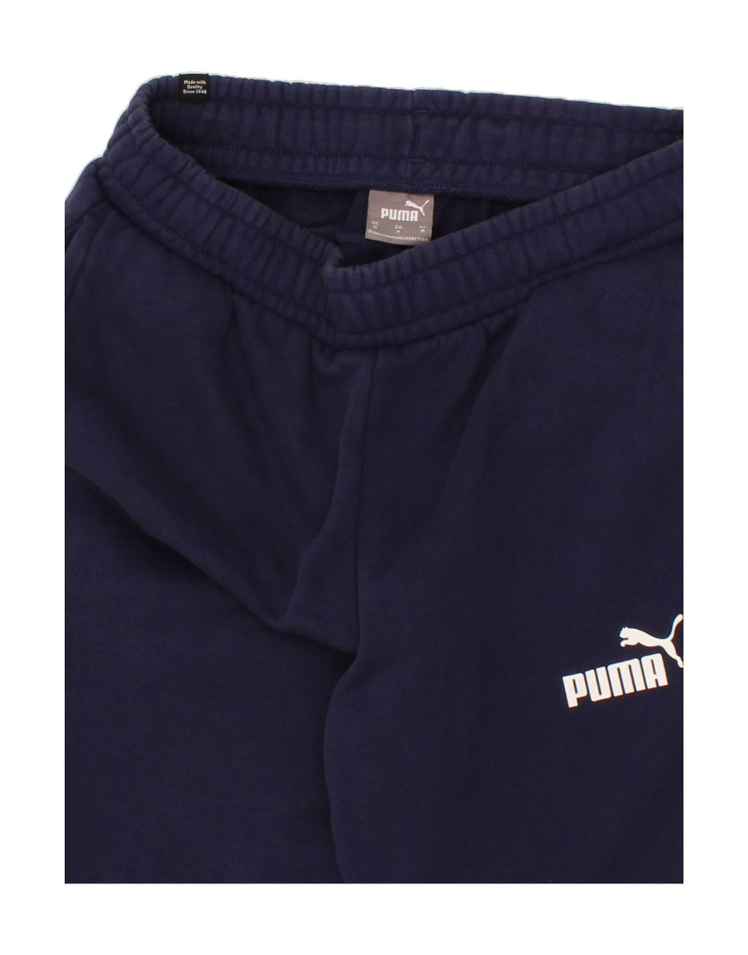 PUMA Mens Tracksuit Trousers Medium Navy Blue Cotton Vintage Puma and Second-Hand Puma from Messina Hembry 