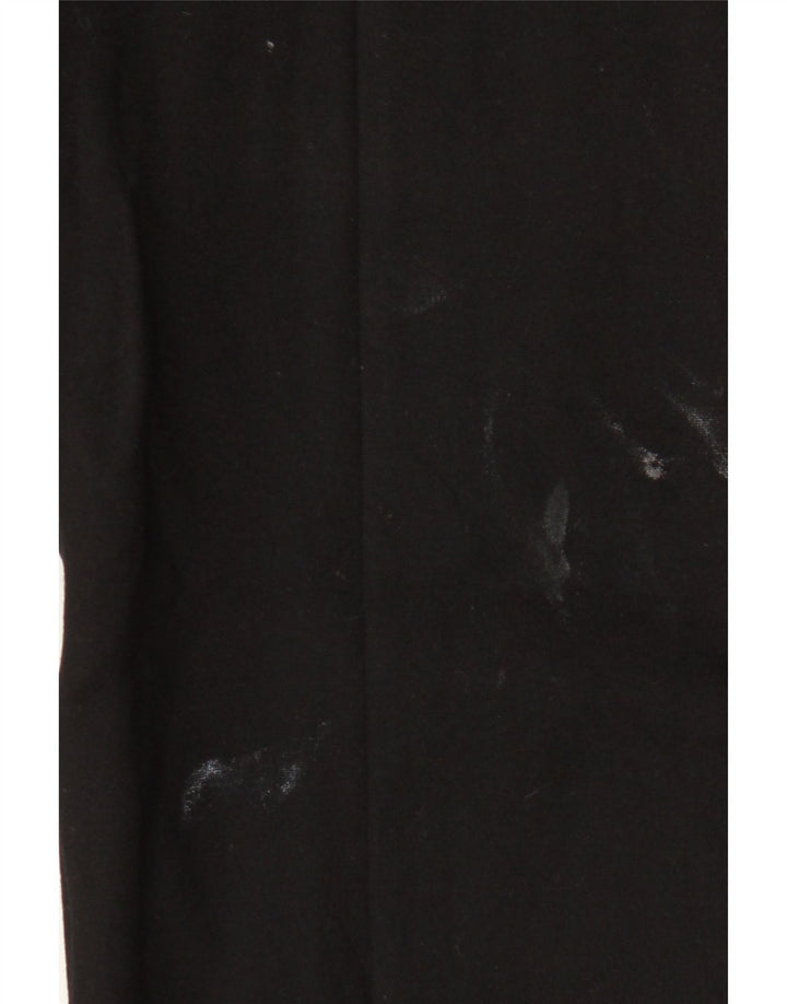Zara Mujer Leggings UK 44 Grande Viscosa Negra