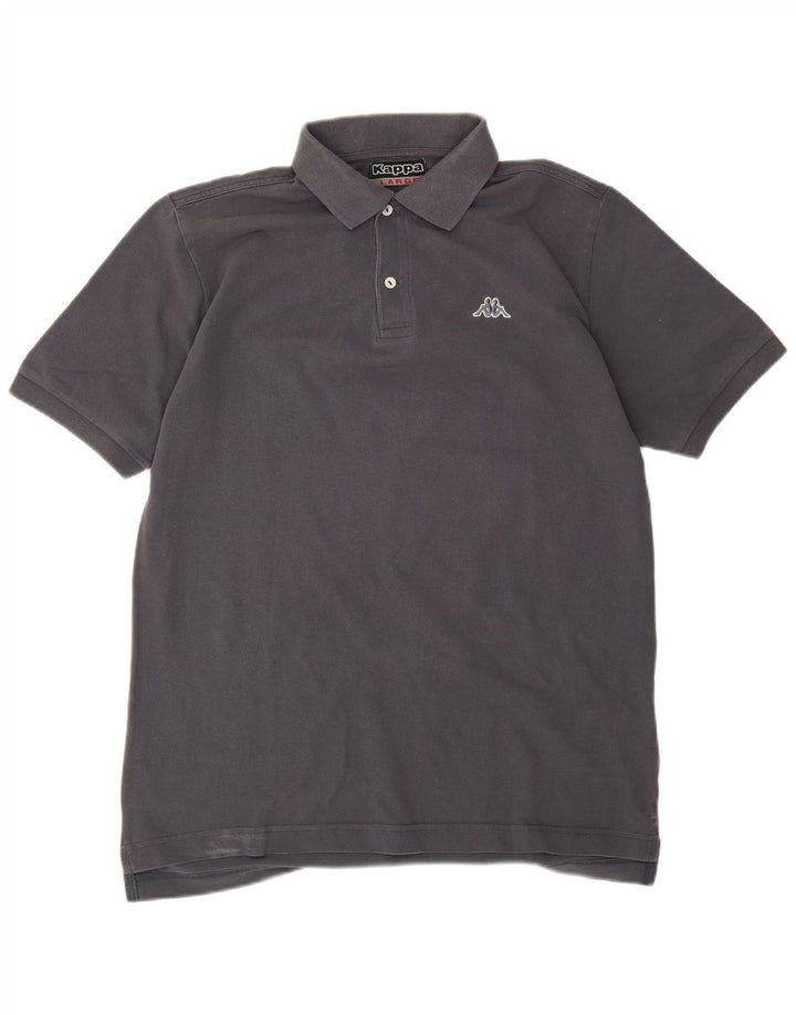 Kappa Polo Hombre Grande Gris Algodón