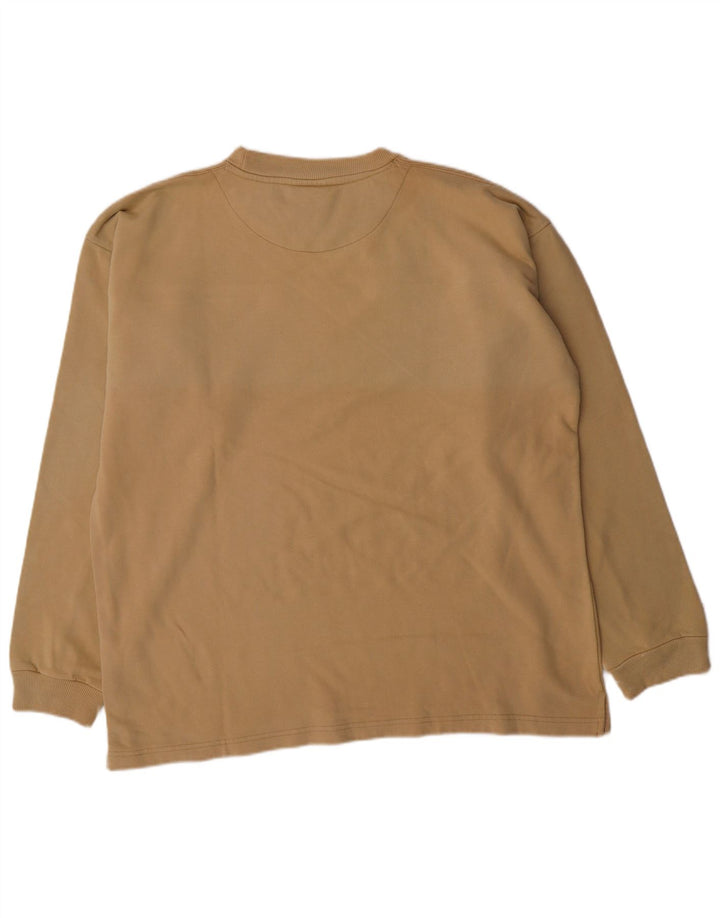 IGUANA Hombre Sudadera Gráfica Jersey XL Algodón Beige