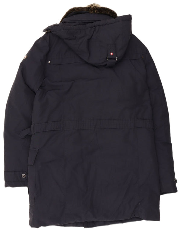 Canadiens Abrigo cortavientos con capucha para hombre IT 52 XL Azul marino