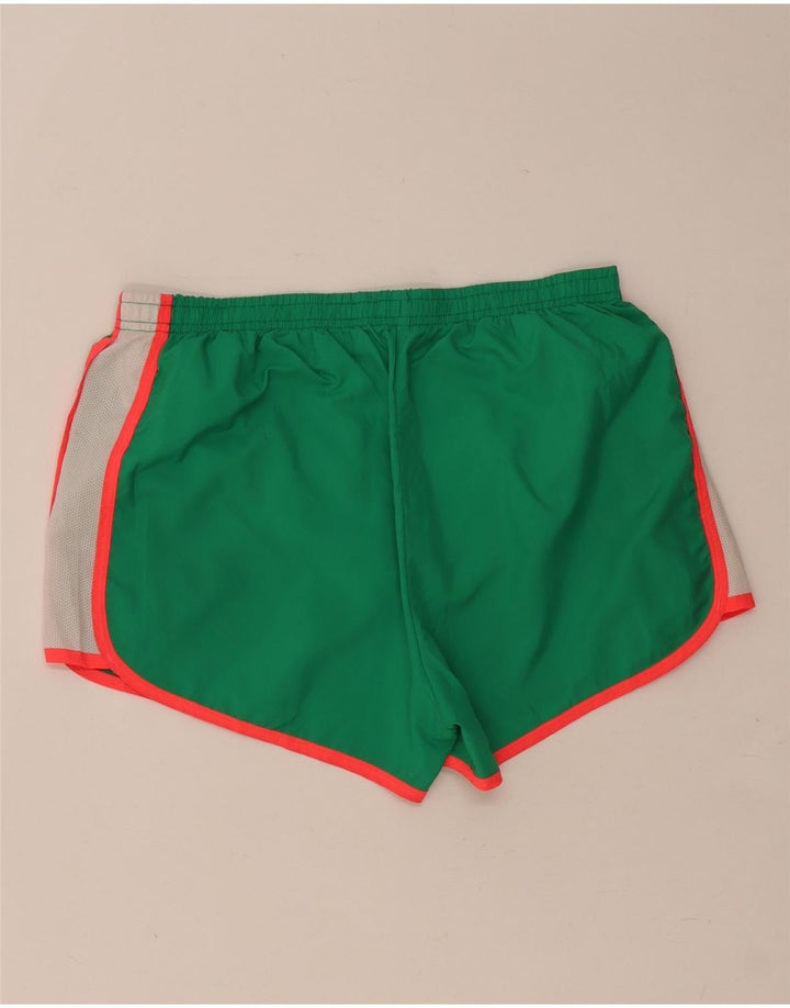 Reebok - Pantalones cortos deportivos para mujer (talla 40), color verde medio, poliéster
