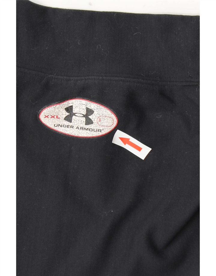 Under Armour Camiseta de manga larga para hombre, talla grande, nailon azul marino