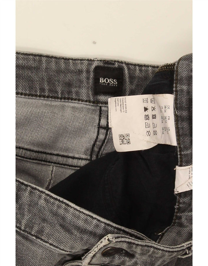 Vaqueros Hugo Boss Hombre Slim W38 L34 Algodón Gris