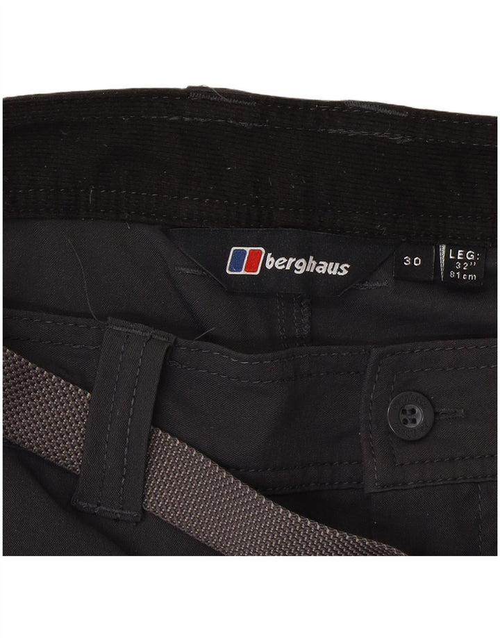Berghaus Pantalón cargo recto para hombre W30 L32 Poliéster gris
