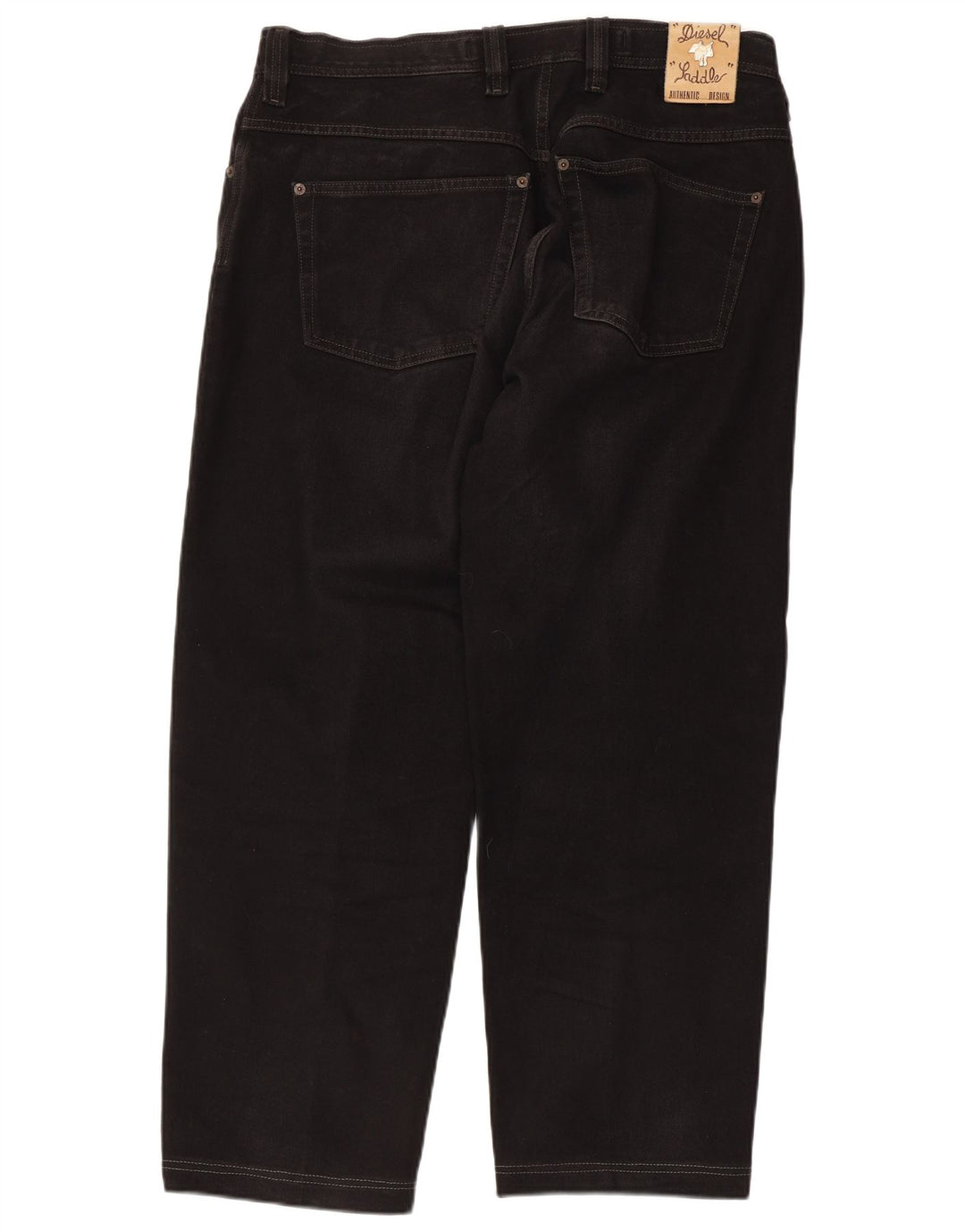 DIESEL Vaqueros rectos para hombre W36 L28 Algodón negro