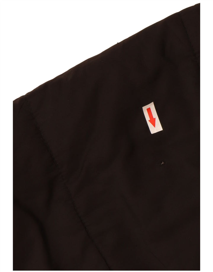 Zara Mujer Chaqueta Acolchada Extragrande UK 10 Small Poliéster Negro