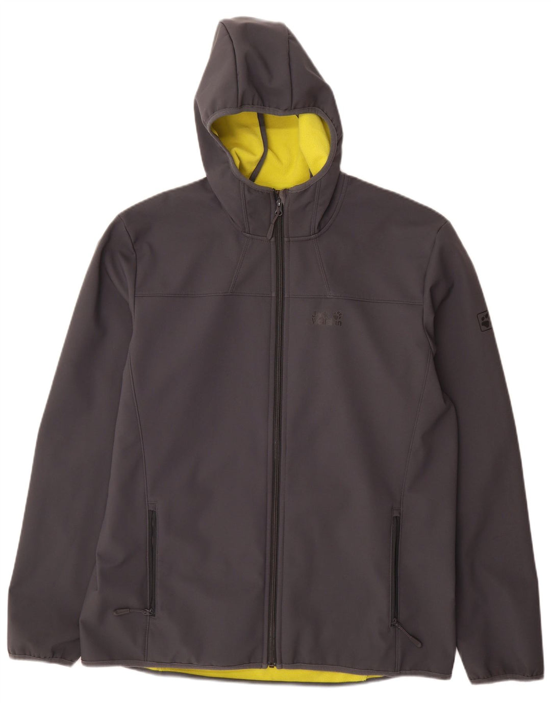 Jack Wolfskin Chaqueta cortavientos con capucha para hombre UK 48 2XL Gris Poliéster