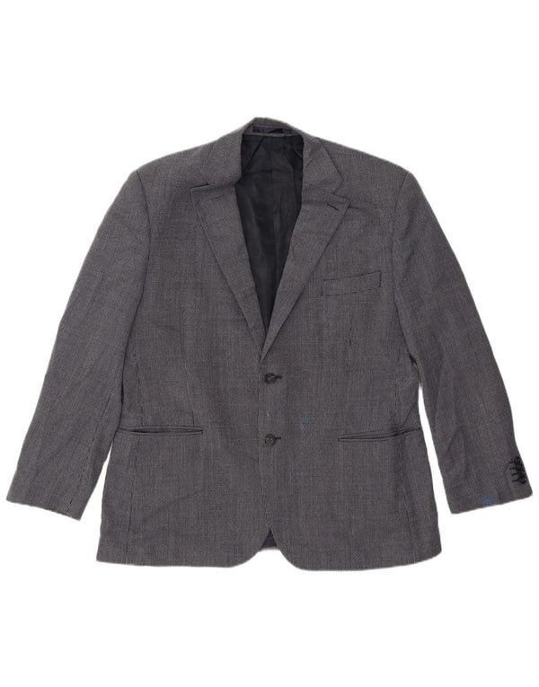 Marks & Spencer Chaqueta tipo blazer corta para hombre UK 42 Large Azul marino manchado