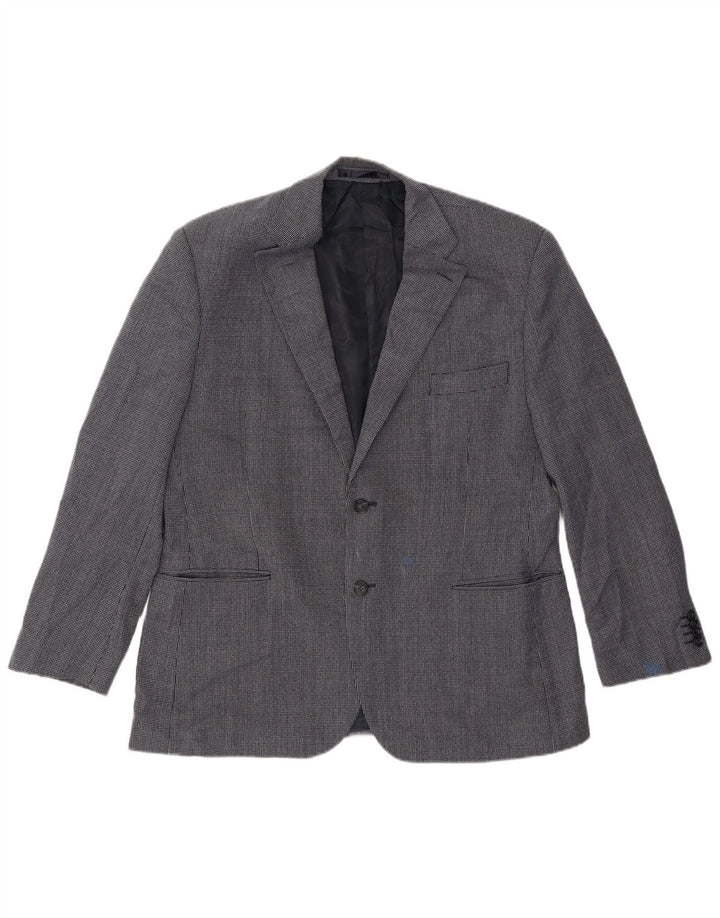 Marks & Spencer Chaqueta tipo blazer corta para hombre UK 42 Large Azul marino manchado