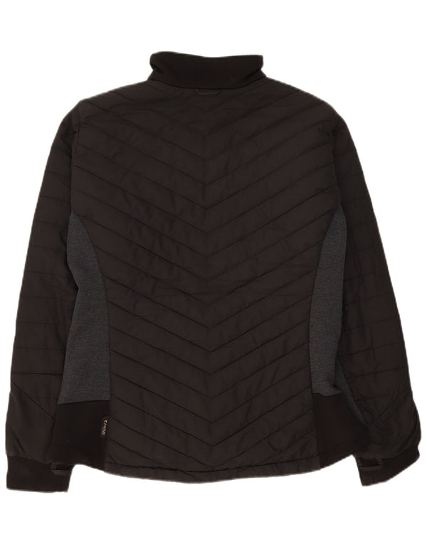 Jack Wolfskin Chaqueta acolchada para mujer UK 46 Grande Poliéster color negro