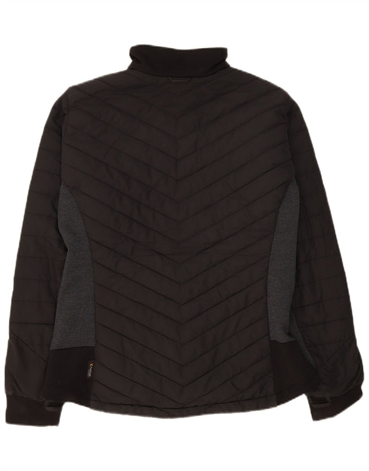 Jack Wolfskin Chaqueta acolchada para mujer UK 46 Grande Poliéster color negro