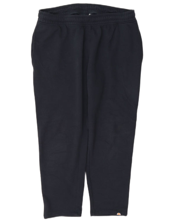 Ellesse Pantalones Capri de Chándal para Mujer UK 44 Mediano Azul Marino Algodón