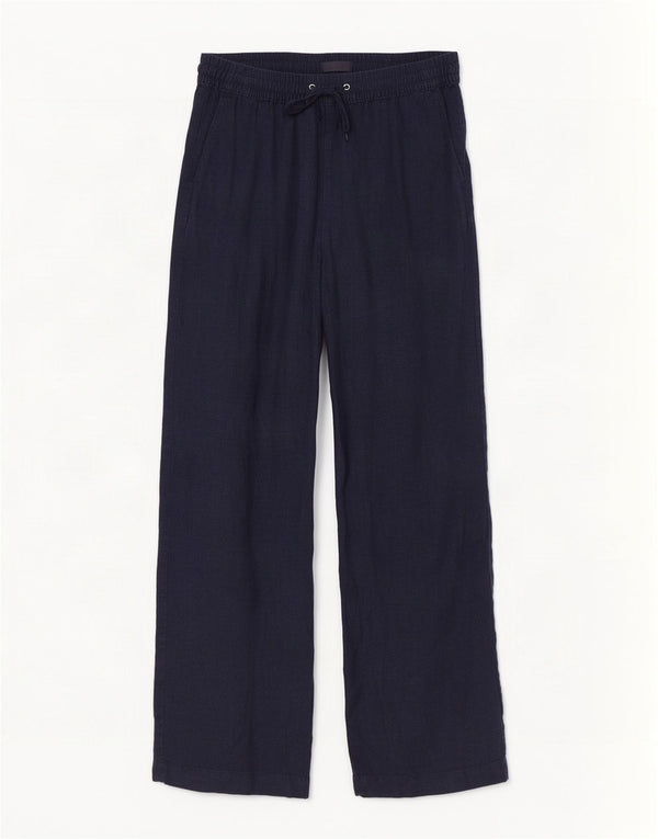 Marks & Spencer Pantalones casuales para mujer UK 10 Small W28 L30 Azul marino