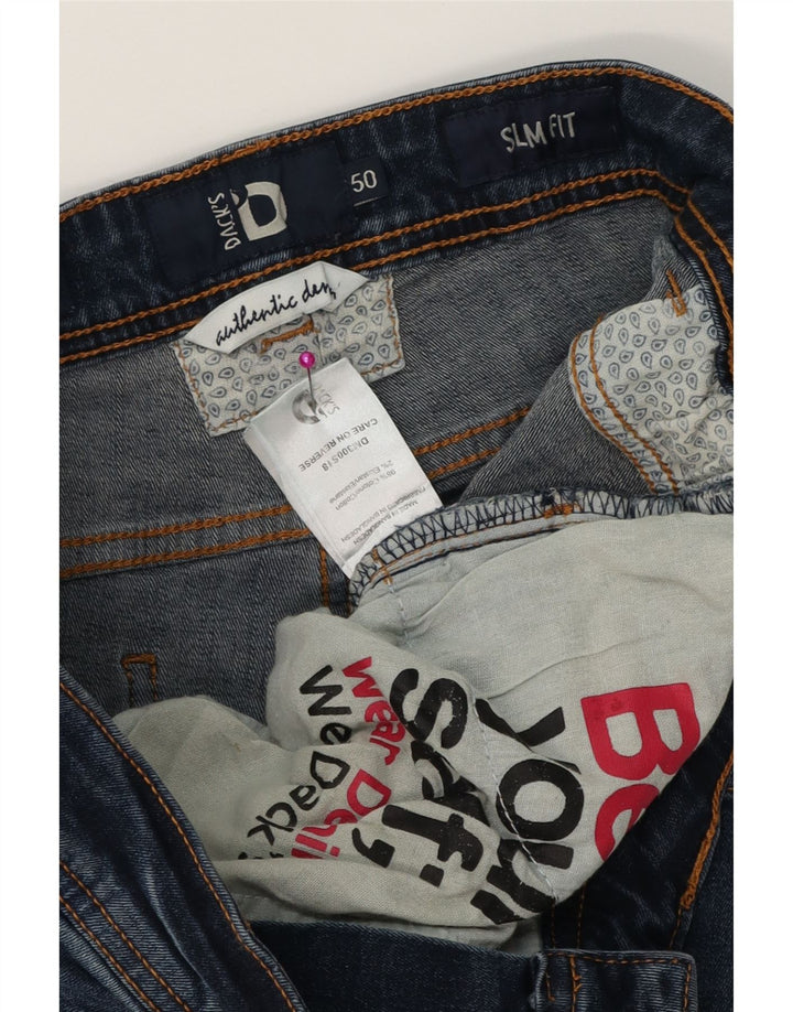 DACK'S Jeans ajustados para hombre IT 50 Large W34 L32 Algodón azul