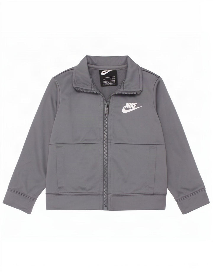 Nike Chaqueta de chándal para bebé niño 18-24 meses Gris Poliéster