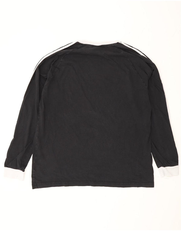 Adidas Hombre Top Manga Larga XL Negro Colorblock Algodón