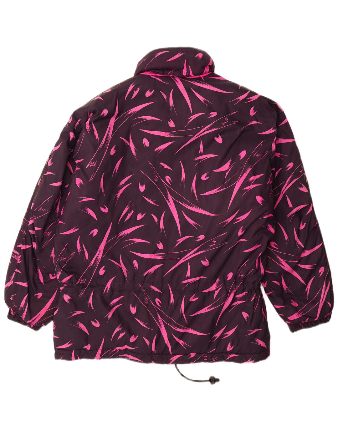 Diadora Abrigo cortavientos extragrande para mujer UK 44 Medio Púrpura Floral