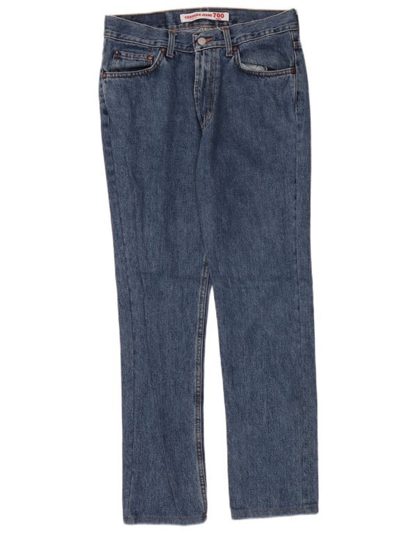 Carrera Jeans rectos de corte regular 700 para hombre W31 L30 Algodón azul