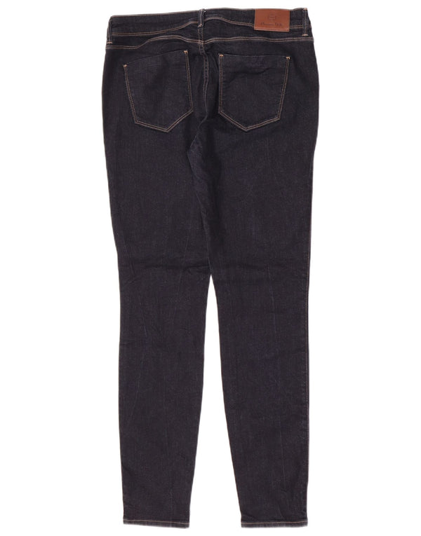 Massimo Dutti Jeans Ajustados De Talle Medio Mujer EU 40 Medium W30 L29 Azul Marino