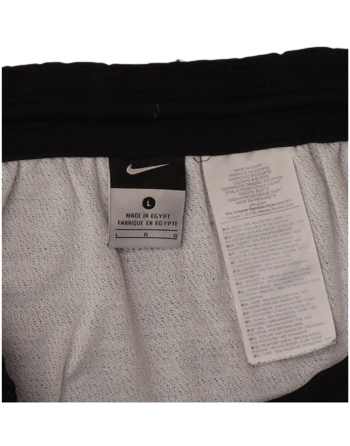 Pantalones cortos deportivos NIKE para hombre, poliéster negro grande