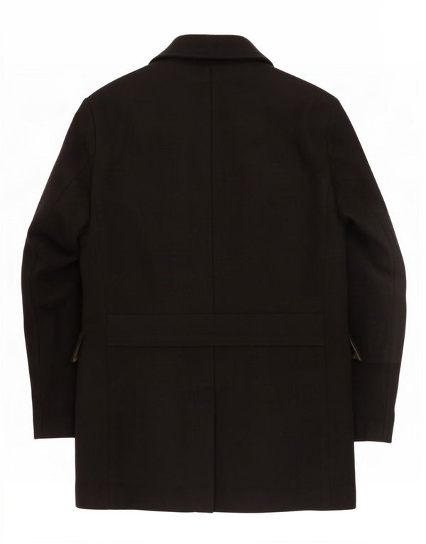 Marks & Spencer Abrigo militar de doble botonadura para hombre UK 38 Medium Black