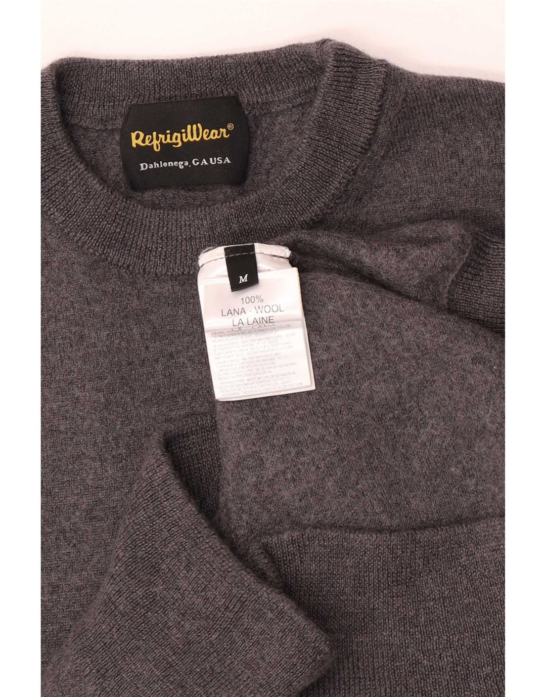 Refrigiwear Jersey con Cuello Redondo para niño 11-12 años Lana Gris Medio