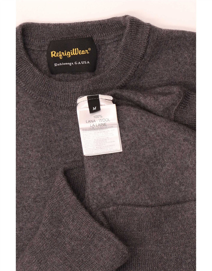 Refrigiwear Jersey con Cuello Redondo para niño 11-12 años Lana Gris Medio