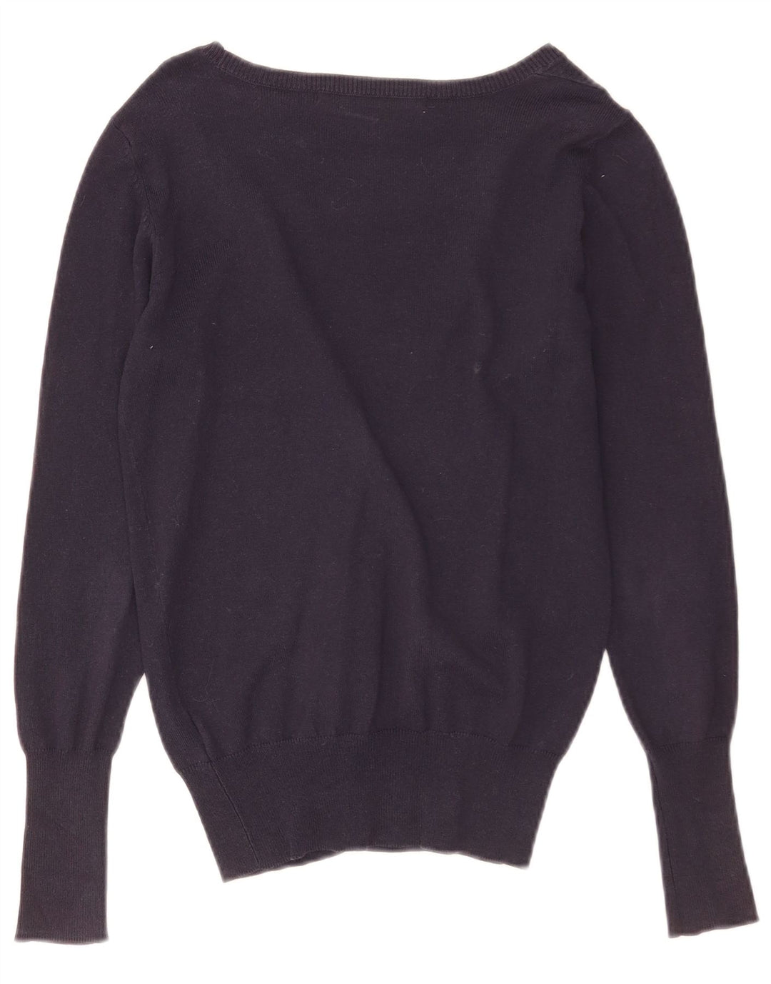 Zara Mujer Cárdigan Suéter UK 10 Small Azul Marino