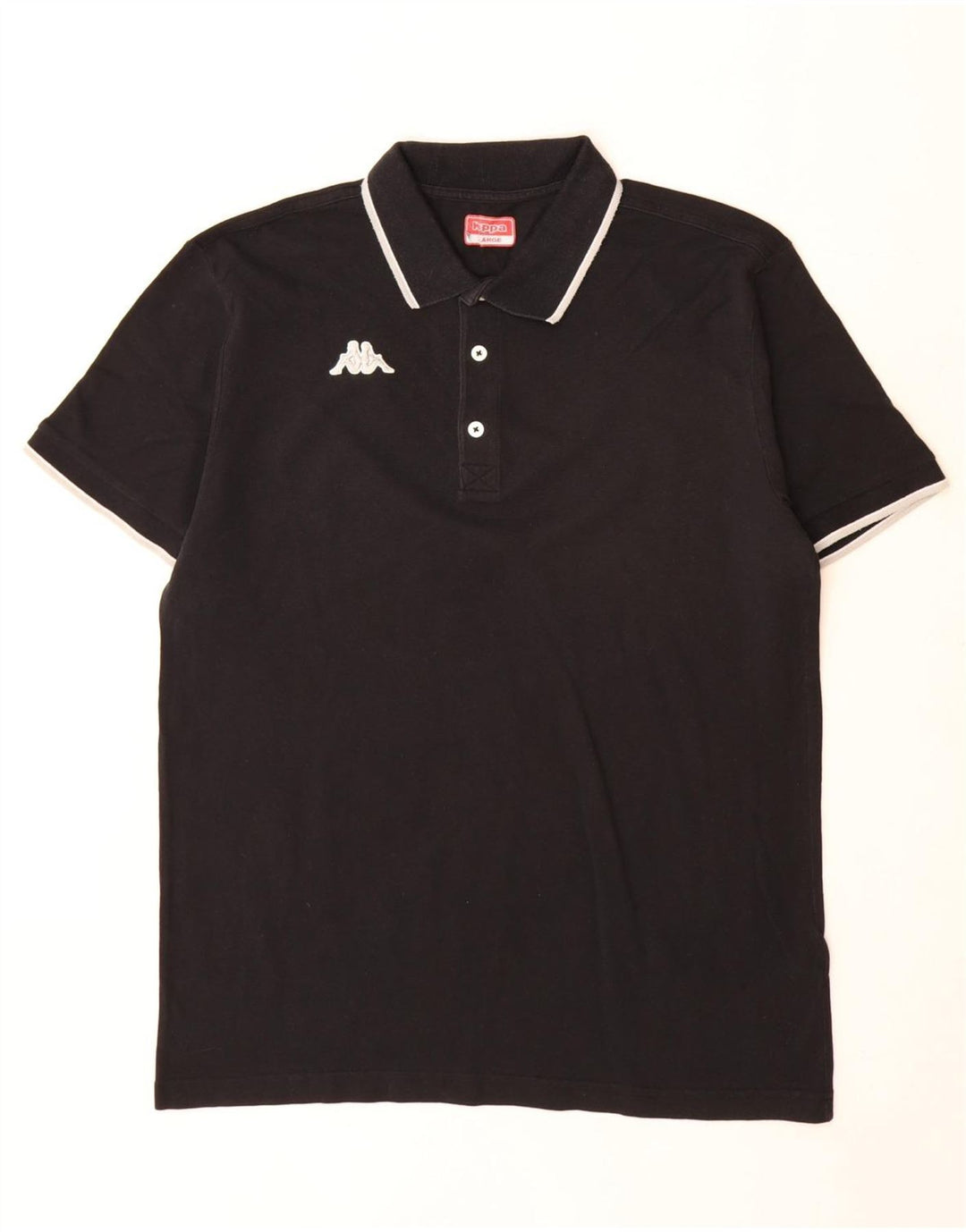 Kappa Polo Hombre Grande Negro