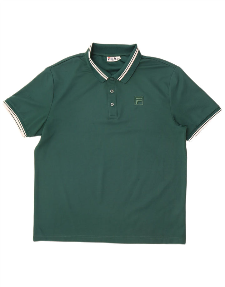 Polo Fila Hombre XL Poliéster Verde