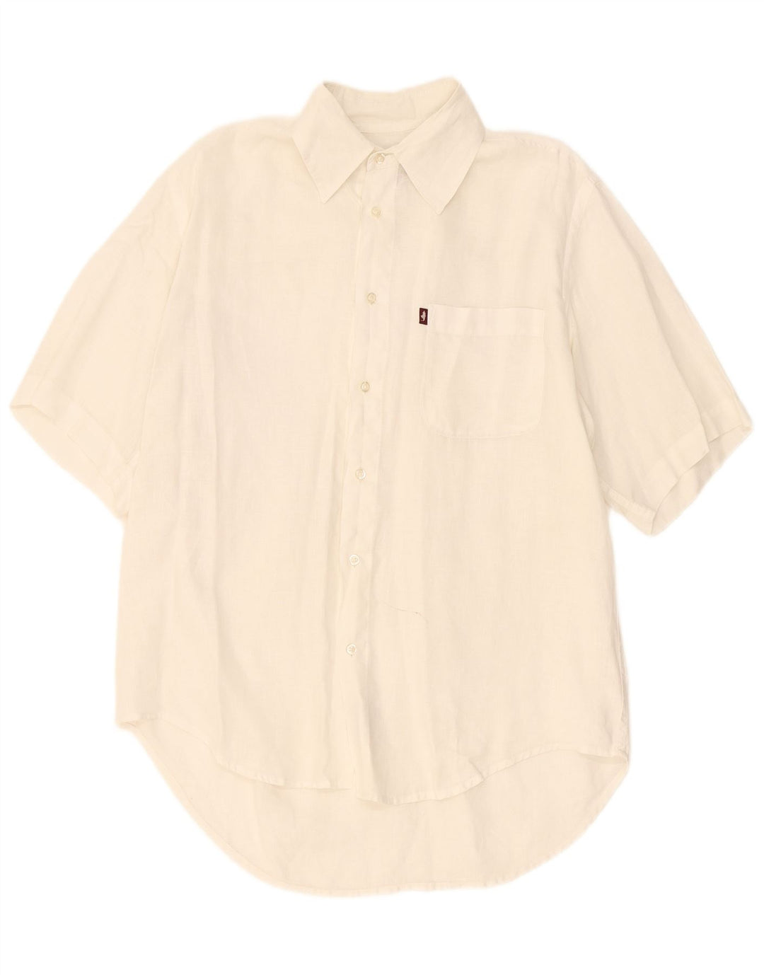 Camisa Marlboro Classics Hombre Manga Corta Medium White