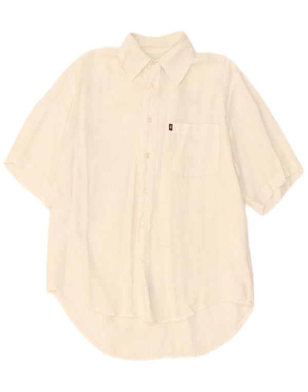 Camisa Marlboro Classics Hombre Manga Corta Medium White