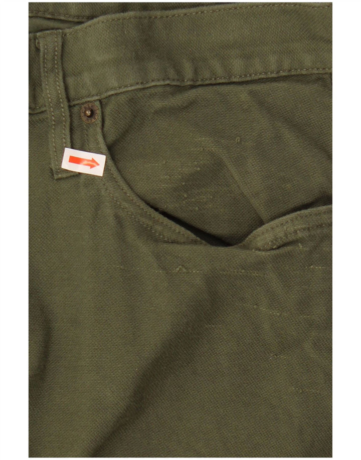 J. Crew Pantalones casuales para hombre Flex Slim Fit W33 L32 Algodón caqui