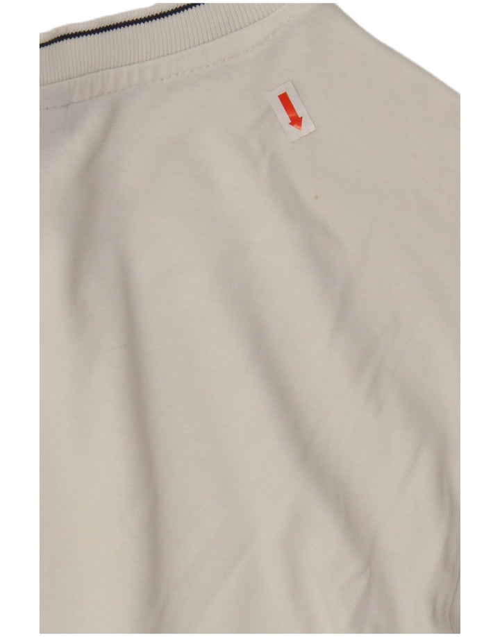NIKE Mens T-Shirt Top UK 39/41 Medium White Cotton