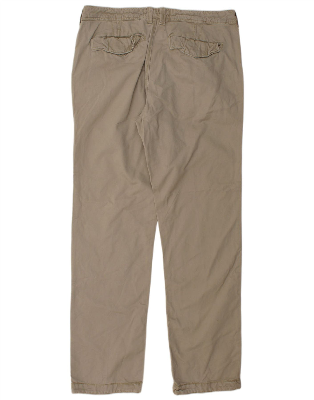 FAT FACE Pantalón chino recto para hombre W34 L33 Algodón beige